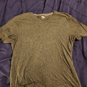 Old Navy static green slub V neck t shirt